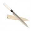 Нож кухонный "Янагиба" для суши сасими 24 см с деревянным чехлом